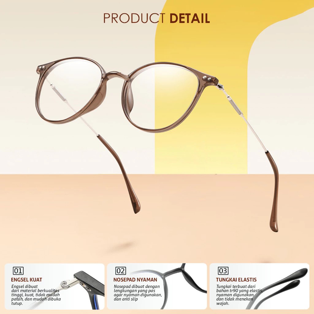  Colore.in Frame Bulat C4 Crystal Brown  2188