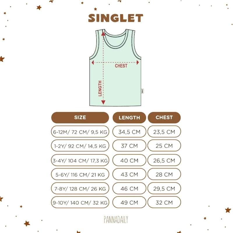 BOHOPANNA Singlet Anak Laki-Laki 5