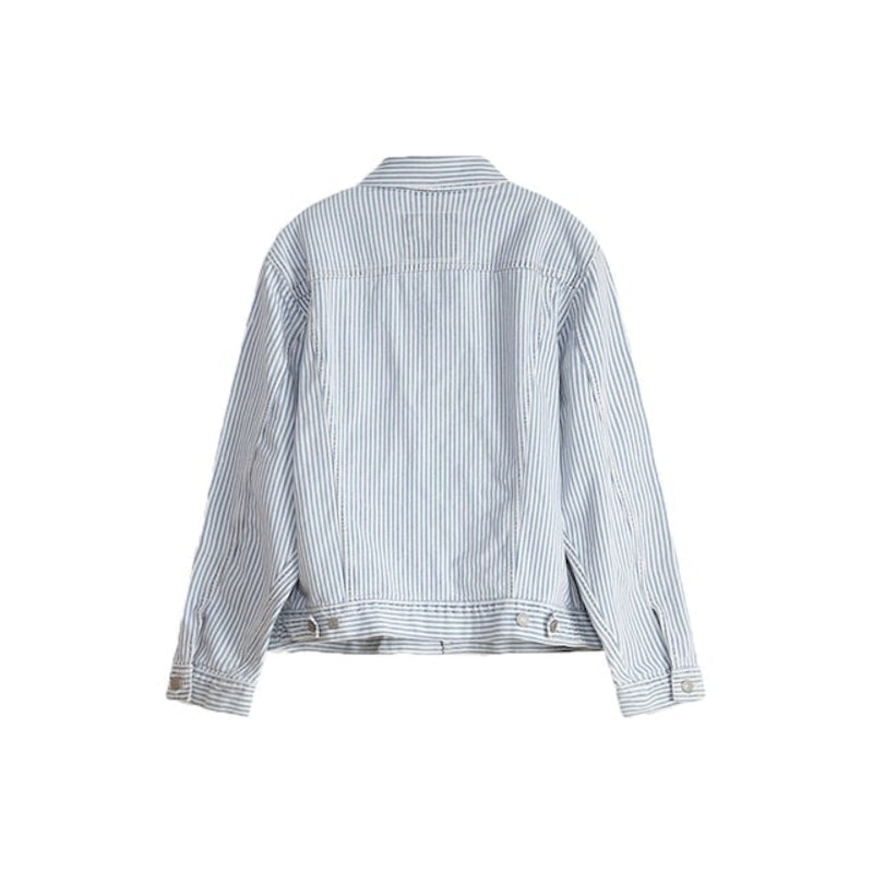 Levi's At Work Trucker Railroad Stripe Trucker 4