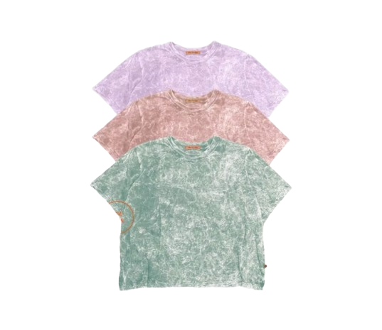 Polosoke Kaos Crop Oversize Snow Wash Sandwash