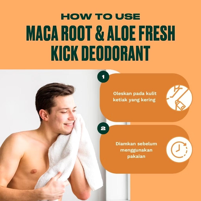 Maca Root & Aloe Fresh Kick Deodorant 4