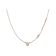 Ayugold Indonesia AyuGold Initial With Mini Bezel Chain Necklace 17k Rose Gold 1