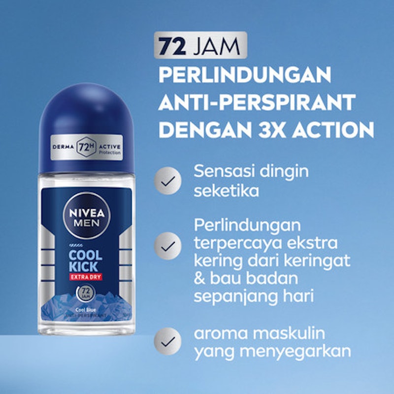 Nivea Men Cool Kick Cool Blue Deodorant Roll-On