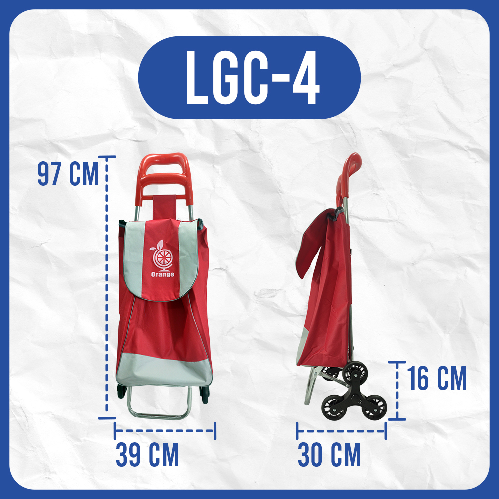  Orange Troli Belanja Lipat LGC-4