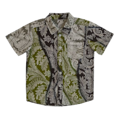 Torio Indonesian Smart Casual Green Batik
