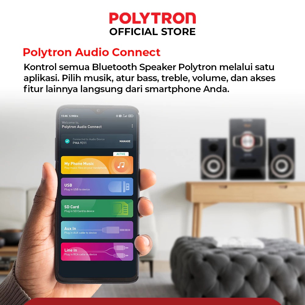 POLYTRON Polytron Multimedia Speaker PMA 9321 /B