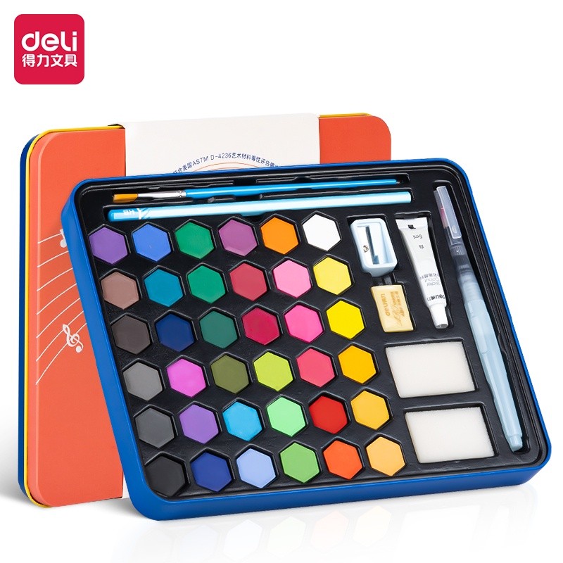 Deli Group Indonesia Deli Solid Watercolor Paint 73936-X