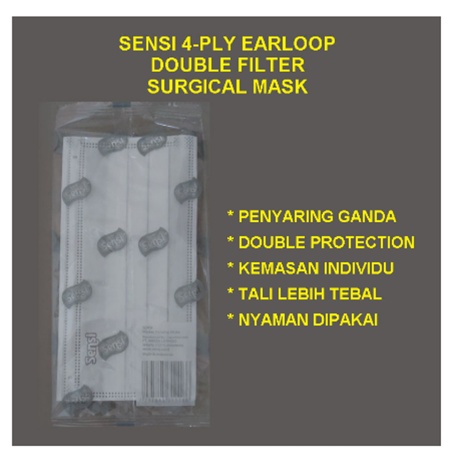 Double Filter Surgical Mask