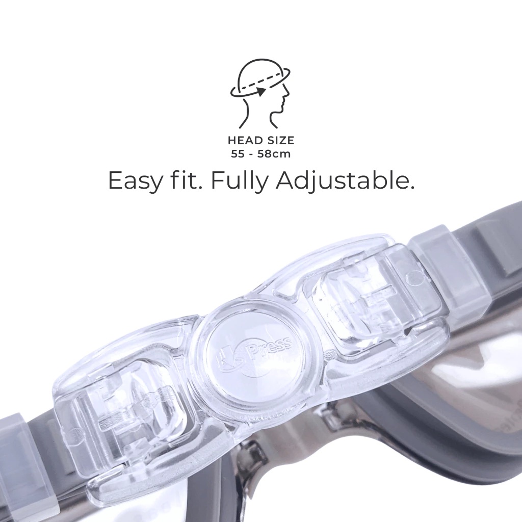 Silver Sports Silver Adult Mirrored Swim Goggles with Earplugs 67292.1938M