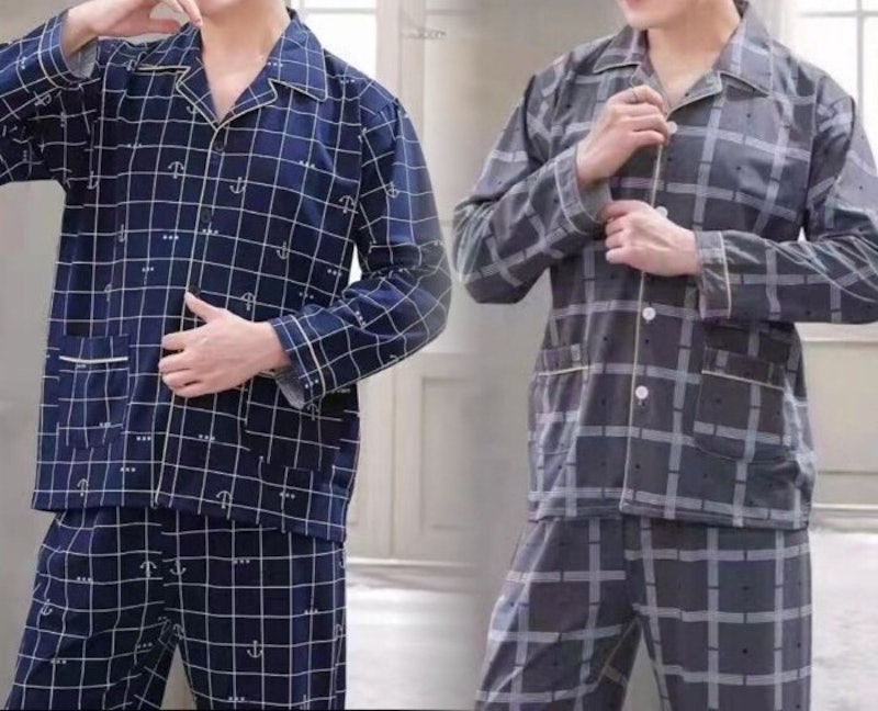Velvet Avenue Baju Tidur Pria Lengan Panjang 5
