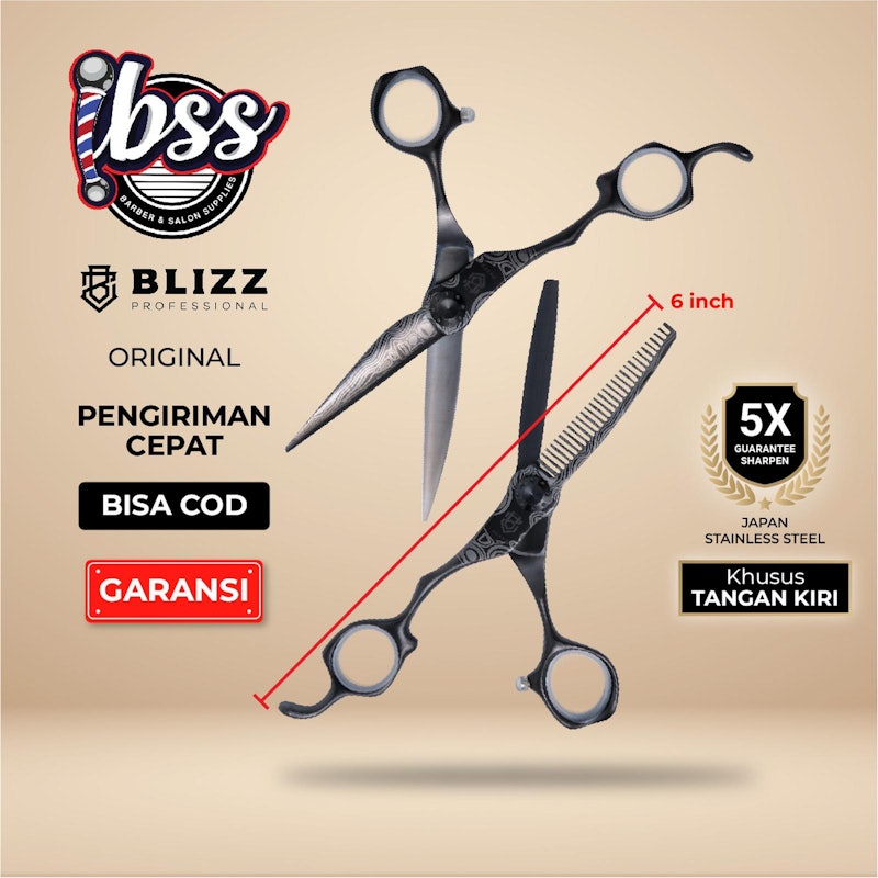 Blizz Tachi Set Japanese Blade Scissors Lefty Kidal 5