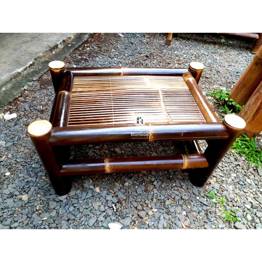 Meja Bambu Hitam