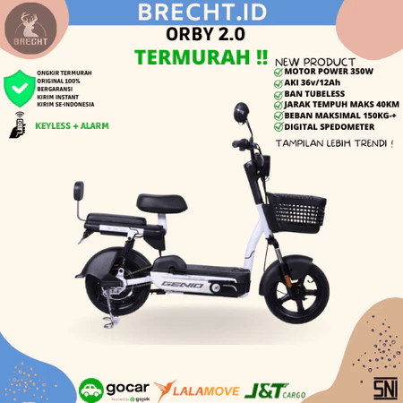  Genio Sepeda Listrik ORBY 2.0