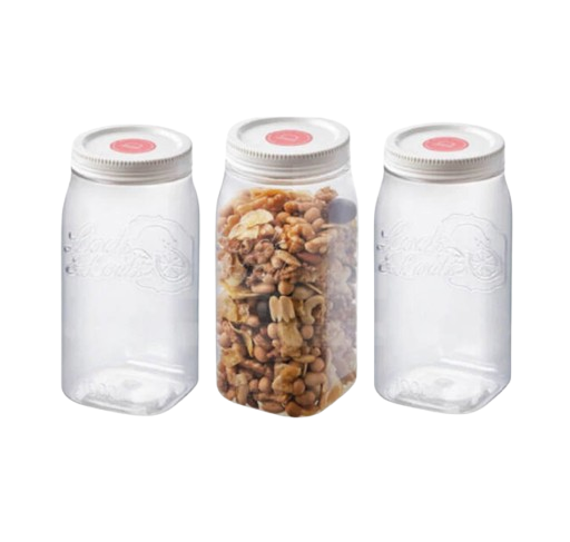 LocknLock Toples Penyimpan Makanan (Dry Food Canister) Set 3PCS
