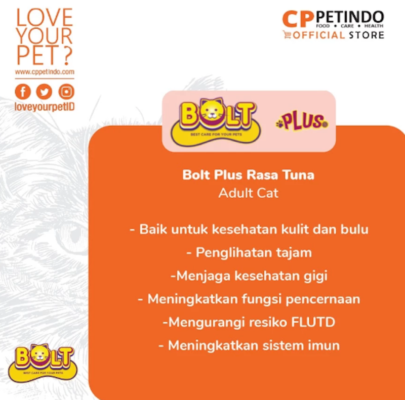 Bolt Plus Adult Cat Food Tuna Flavor 5 Kg 4