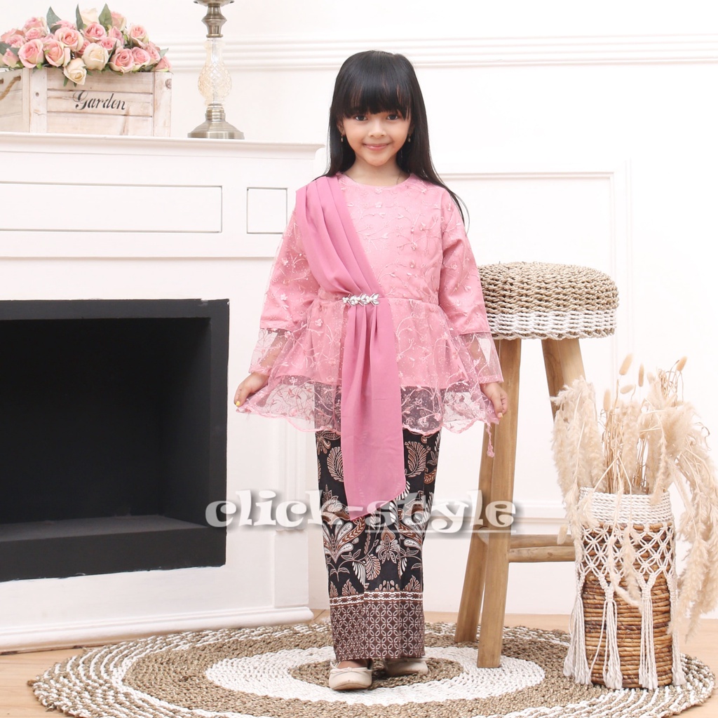 Kebaya Anak Perempuan Pakaian Pesta