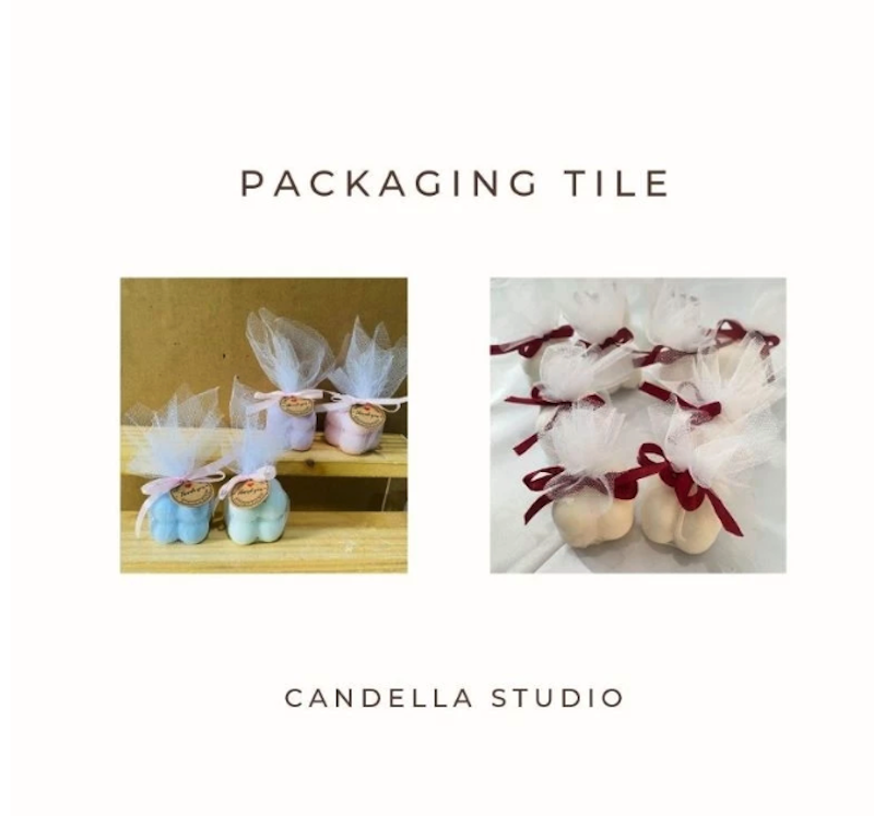 Candella Studio Mini Bubble Scented Candle Vanilla 4