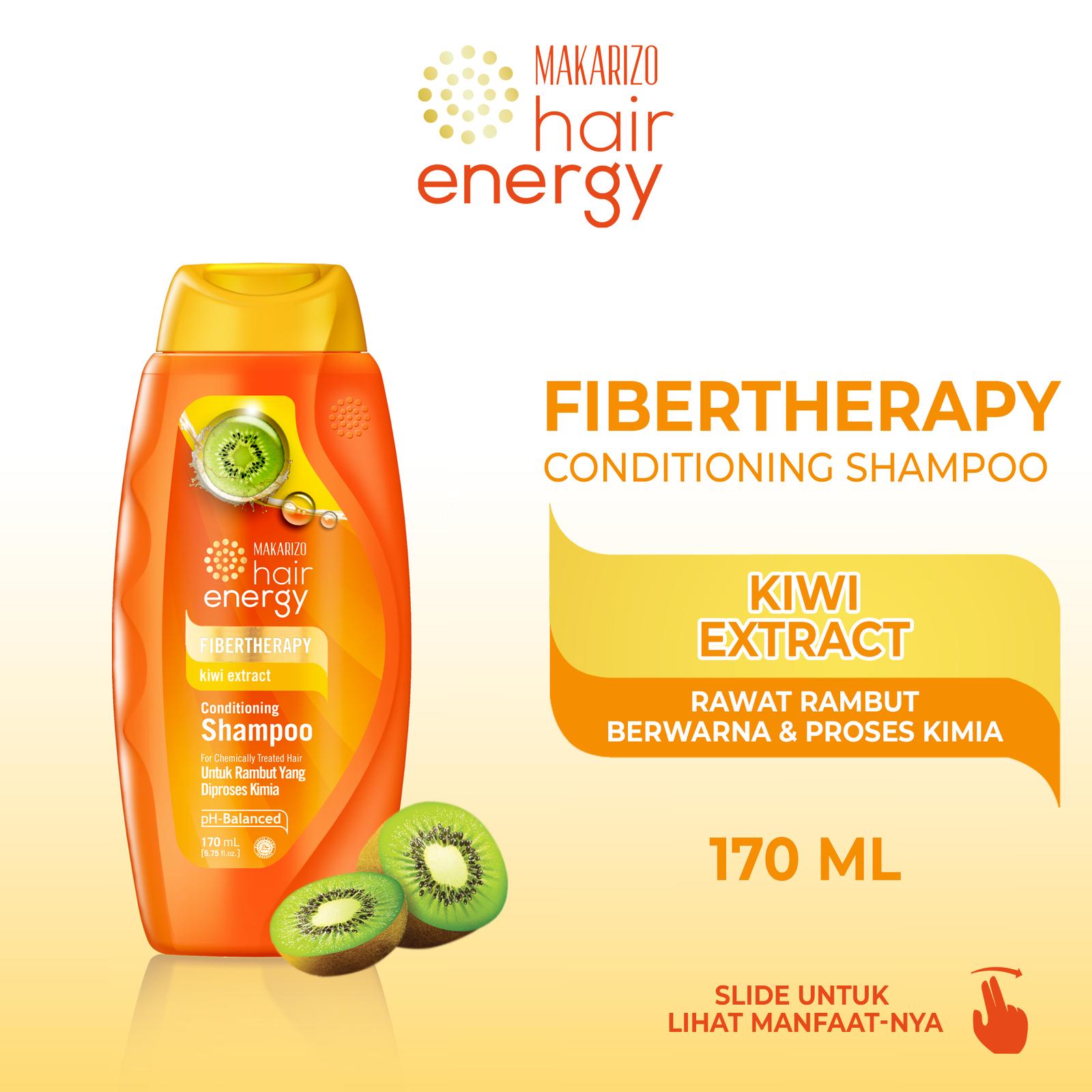 Akasha Wira International Makarizo Hair Energy Fibertherapy Conditioning Shampoo with Kiwi Extract