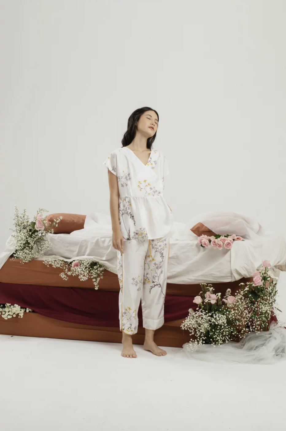 Fleur de Coton Freesia Kimono Set