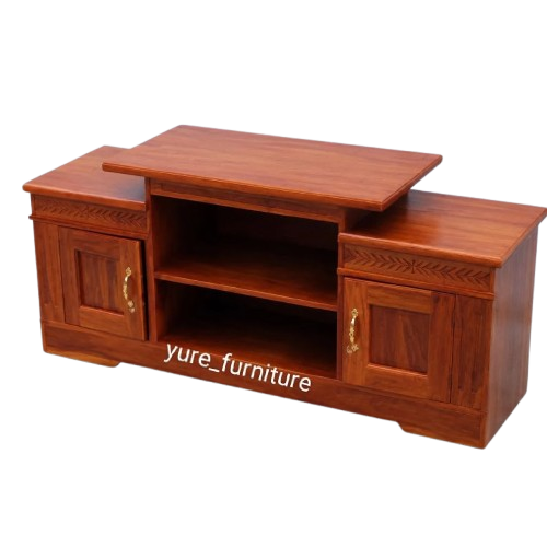 YuRe Furniture Meja TV Kayu Jati 1