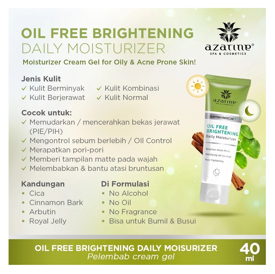 Wahana Kosmetika Indonesia Azarine® Oil Free Brightening Daily Moisturizer