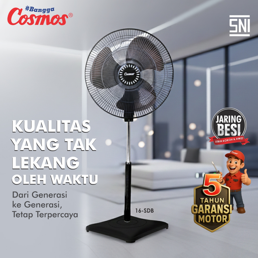 Star Cosmos Cosmos Kipas Angin Stand Fan 16-SDB