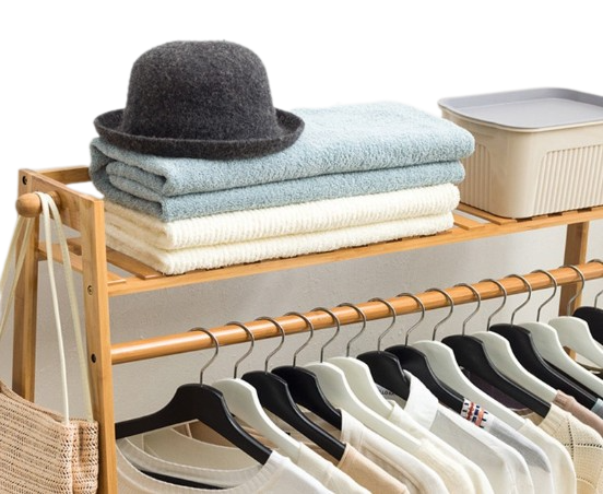 Dejavu Rak Gantungan Baju Dengan Rak 5 Susun HSH202