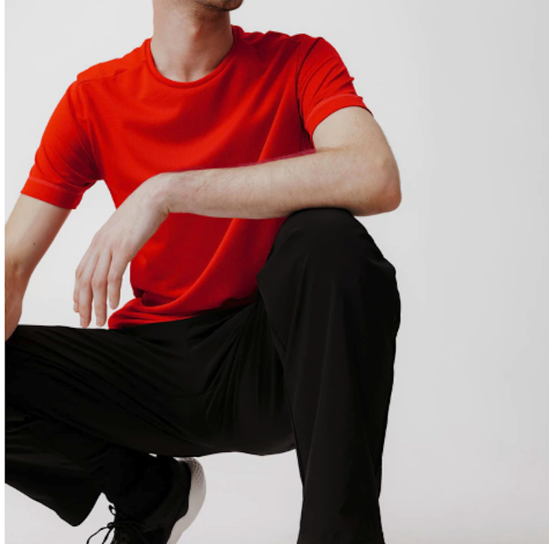 Decathlon Kalenji Baju Olahraga Lari Pria Dry Merah 3