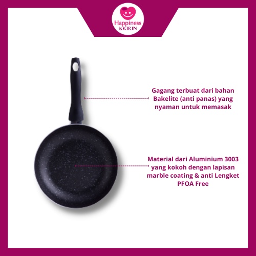 Aditya Sarana Graha Kirin Frypan Deep Lado-Lado 18 Teflon Classic 1.9mm 1069