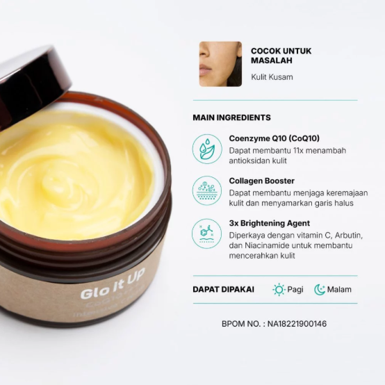Mica Jaya Pratama Mineral Botanica Glo It Up CoQ10+++ Intensive Cream
