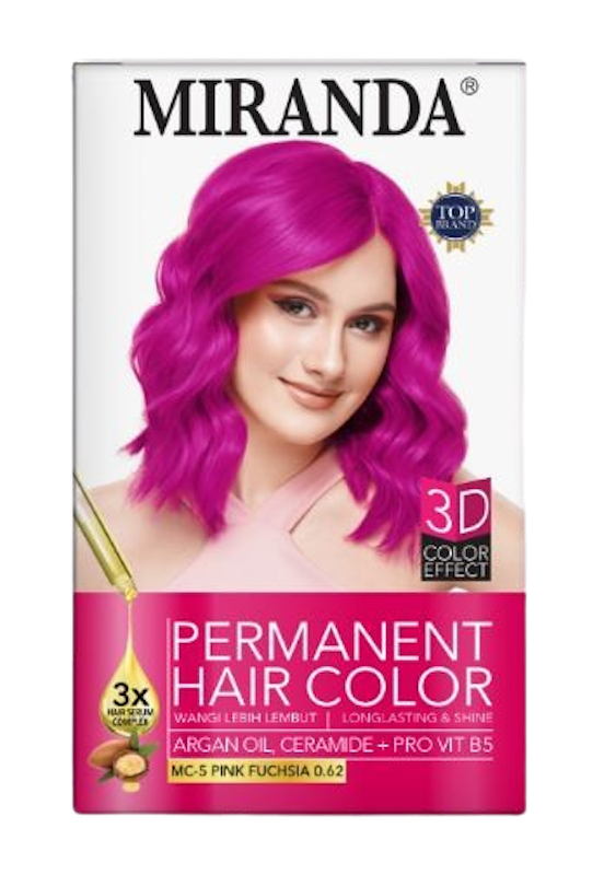 Hair Color Pink Fuschia 1