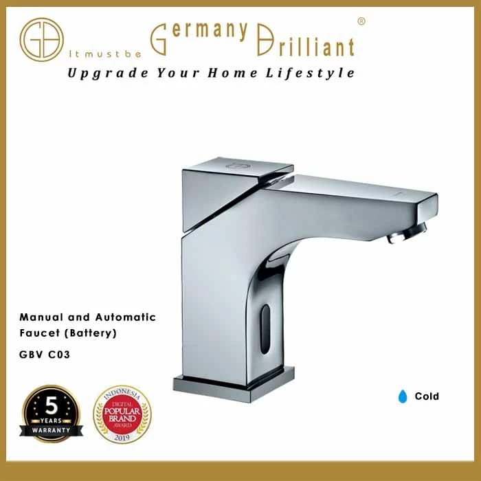 Germany Brilliant Sanitaryware Germany Brilliant Manual and Automatic Faucet (Battery) GBVC03