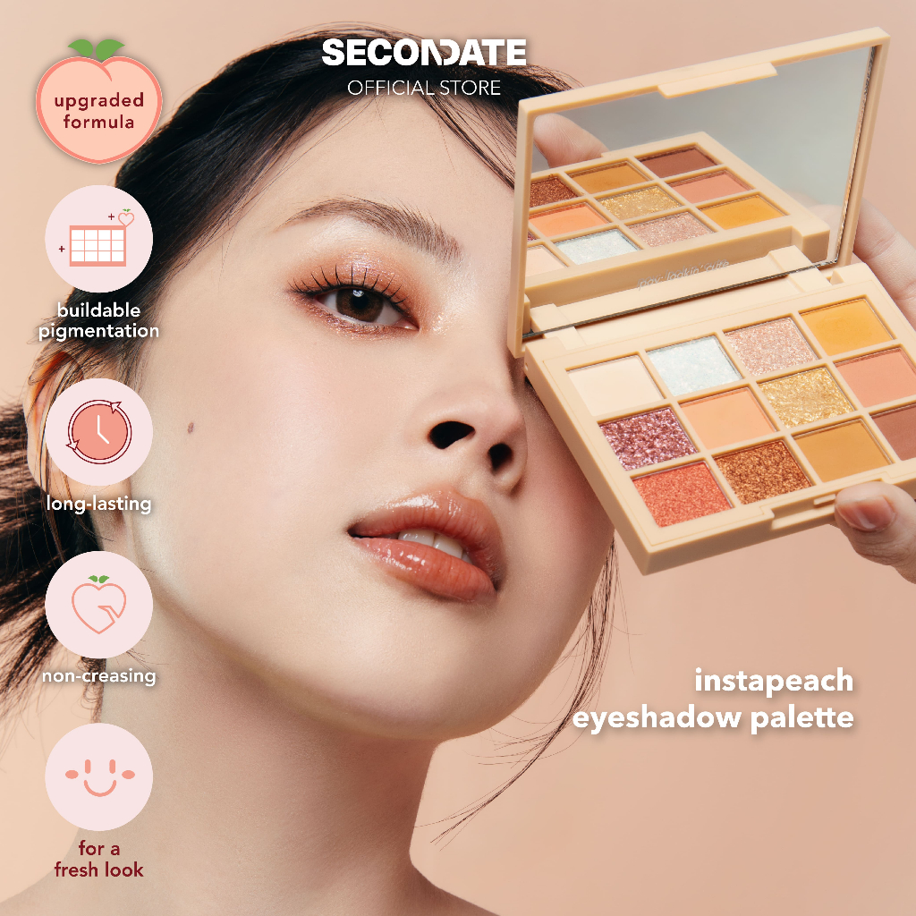 Berani Cantik Indonesia SECONDATE Instapeach Eyeshadow Palette