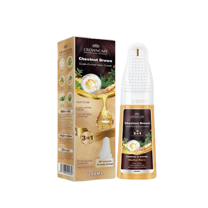 CrownCare Comb-On Hair Color Cream Chesnut Brown 2