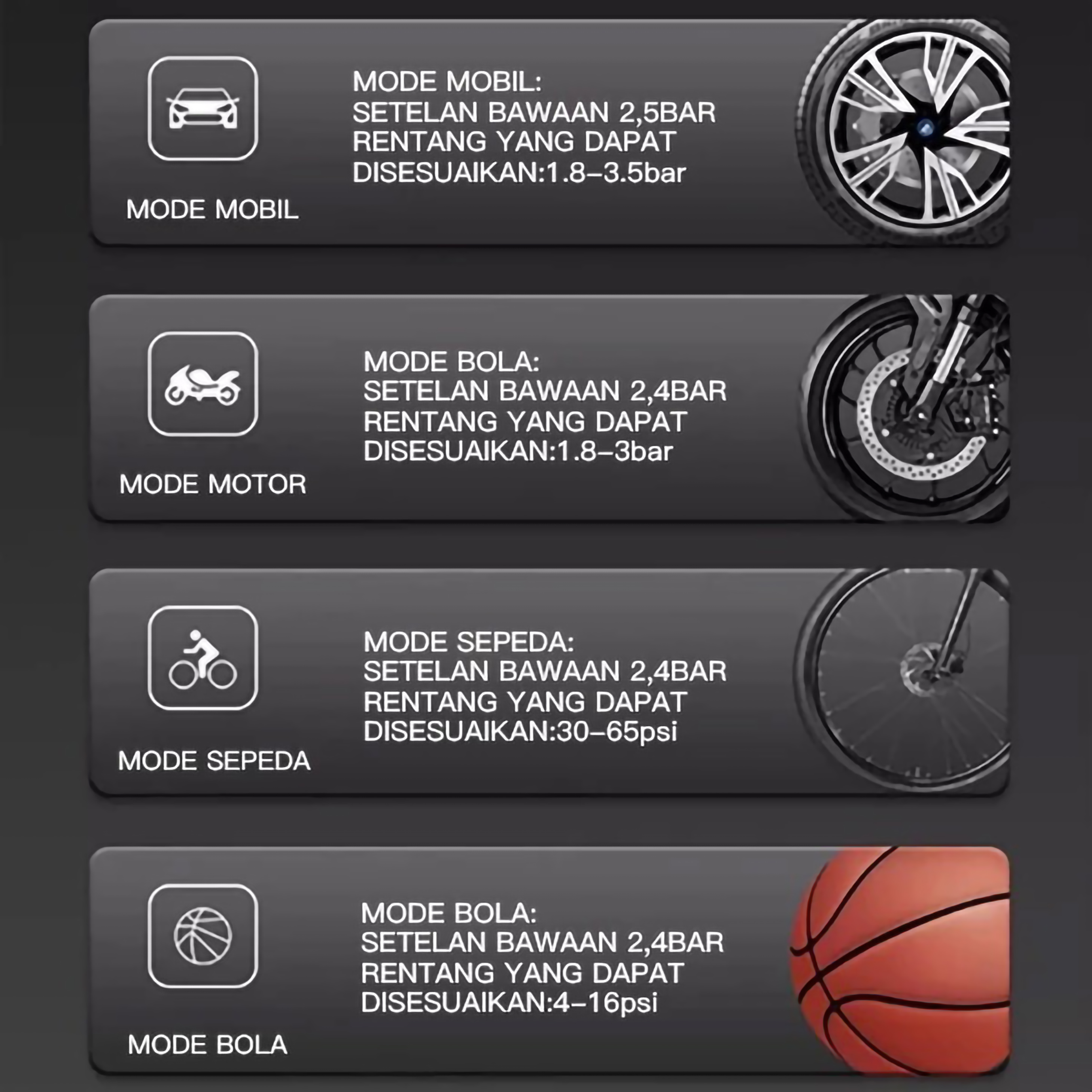  ZPER 2-in1- Mini Car Air Infatable Pump Portable ZP024