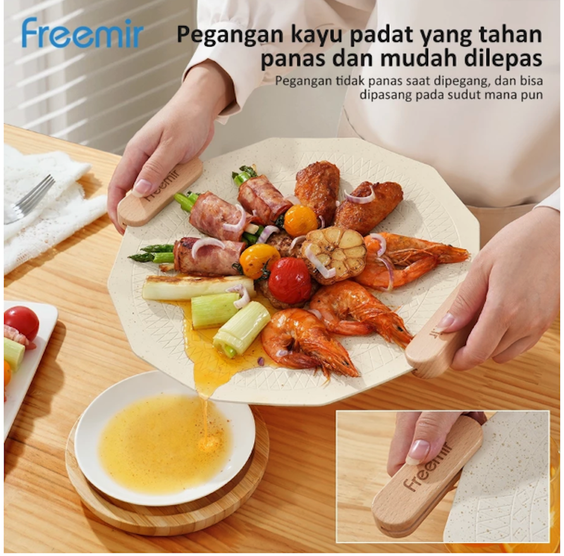 Freemir Grill Pan Anti Lengket 30cm Beige Capitan 5