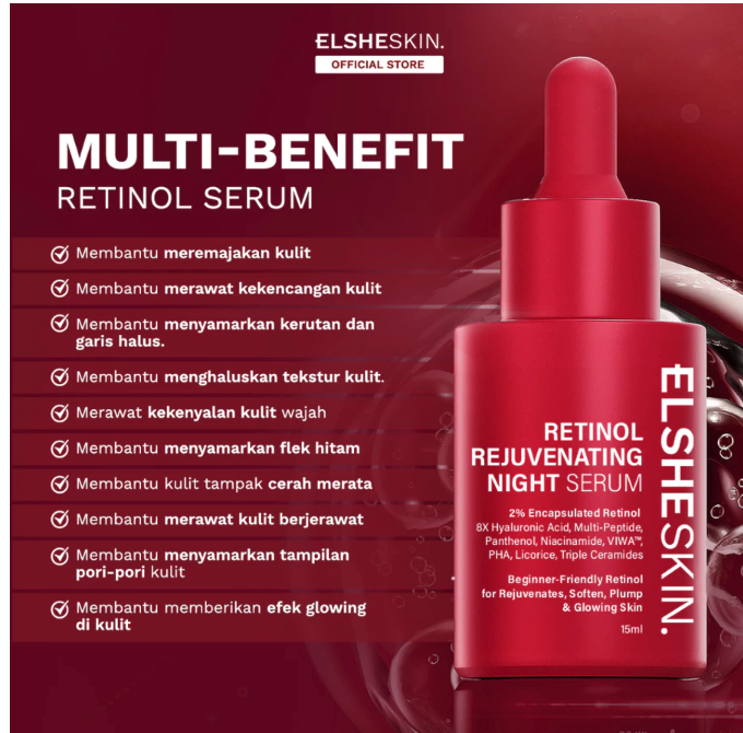 Elshe Estetika Nusantara ElsheSkin Retinol Rejuvenating Night Serum