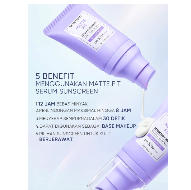 SKINTIFIC Cosmetics SKINTIFIC Matte Fit Serum Sunscreen SPF 50+ PA++++