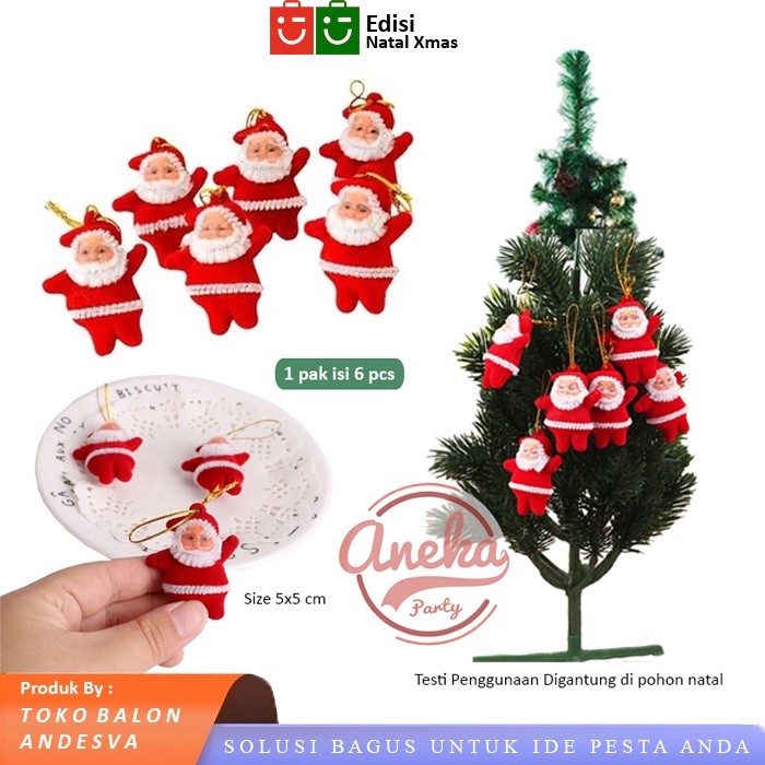 Hiasan Gantung Santa Claus Mini