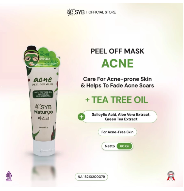 Sheva Jordan Bersama SYB Natur90 Acne Peel Off Mask