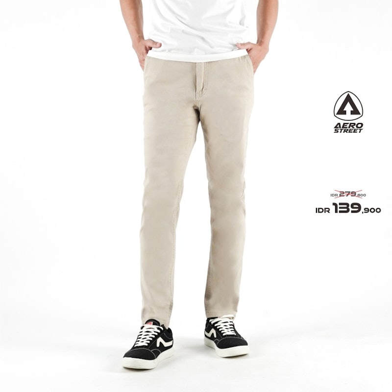 AEROSTREET Chinos Elvano Krem 3