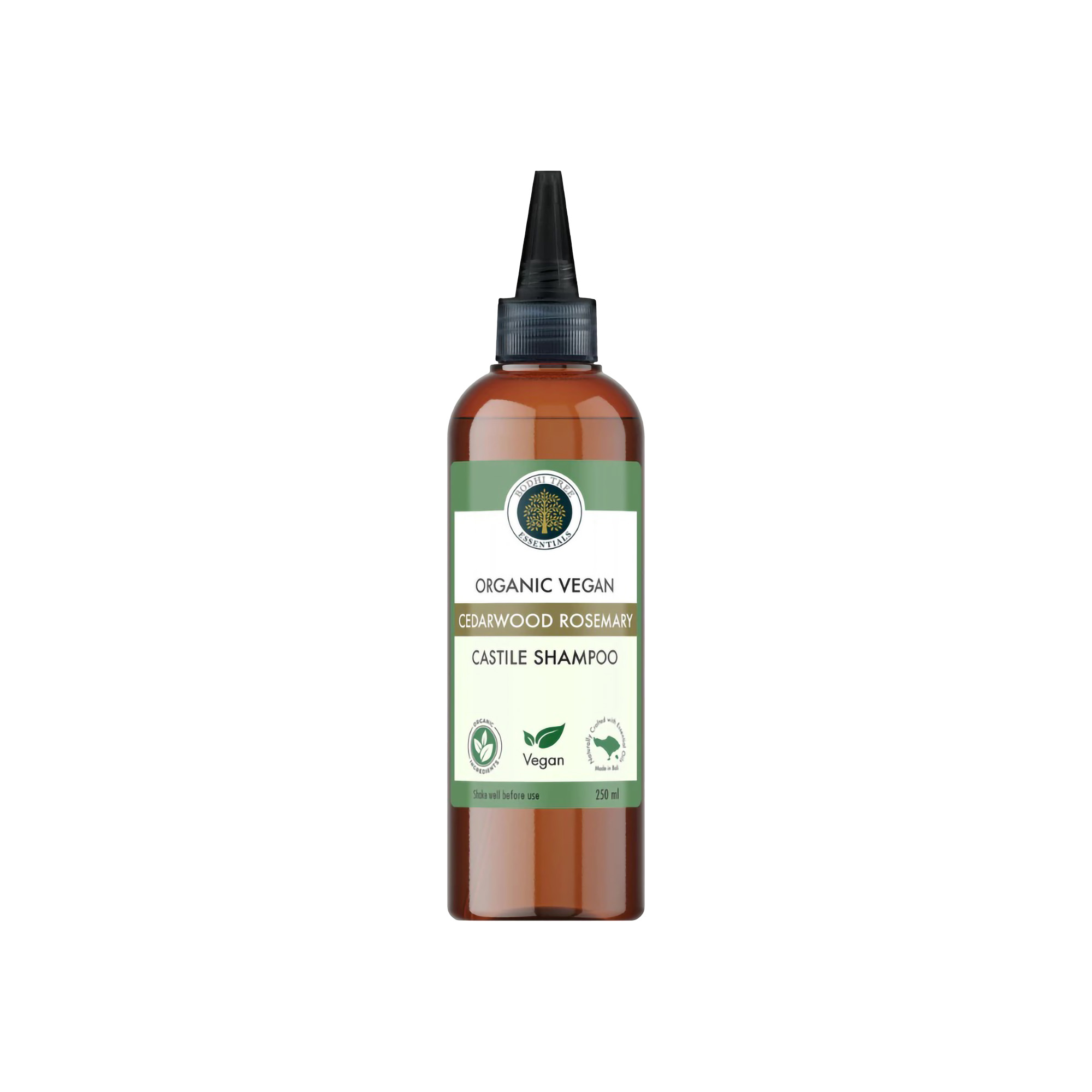 Bodhi Tree Organic Vegan Cedarwood Rosemary Castile Shampoo