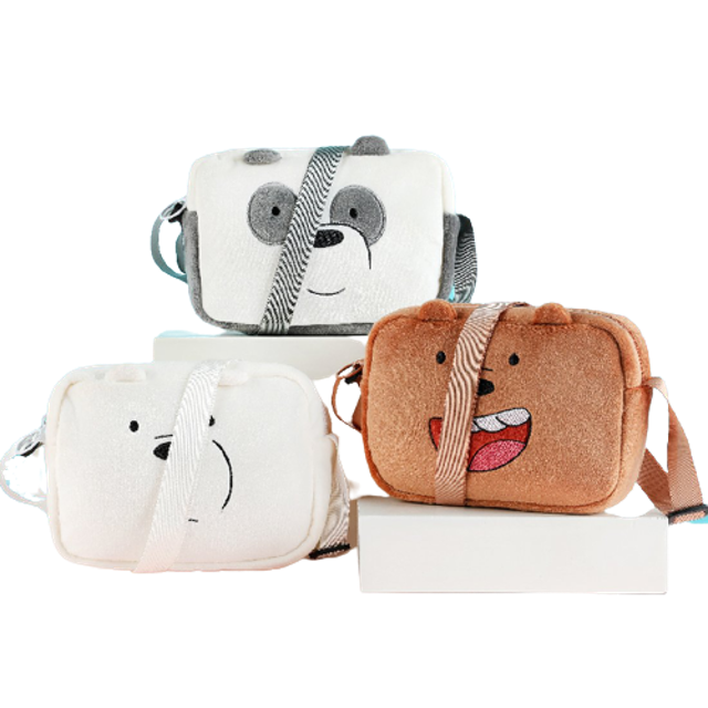 Tas Selempang We Bare Bears Crossbody Bag Plush ｜ 6941055151610