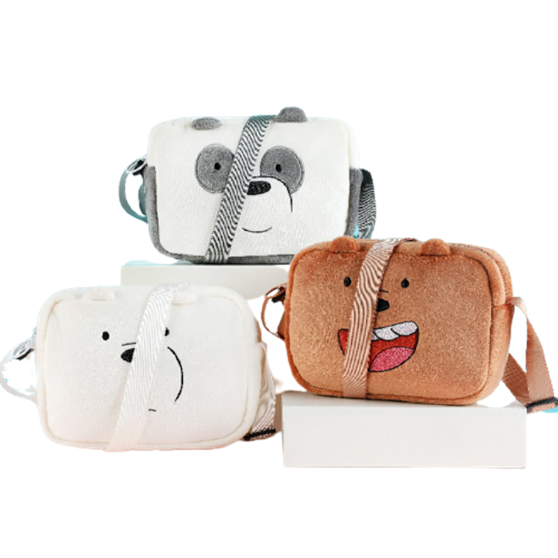 Tas Selempang We Bare Bears Crossbody Bag Plush 1