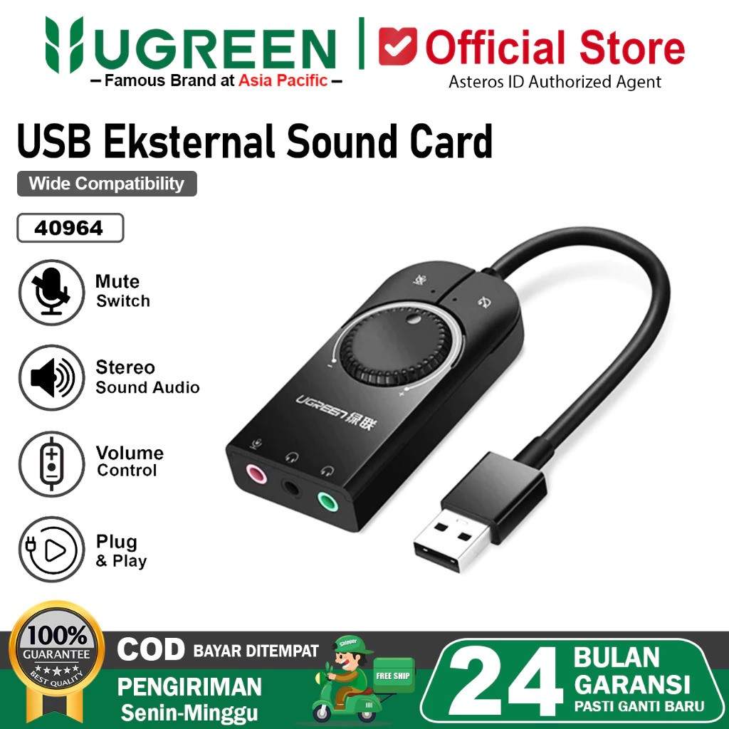Ugreen USB External Sound Card 40964