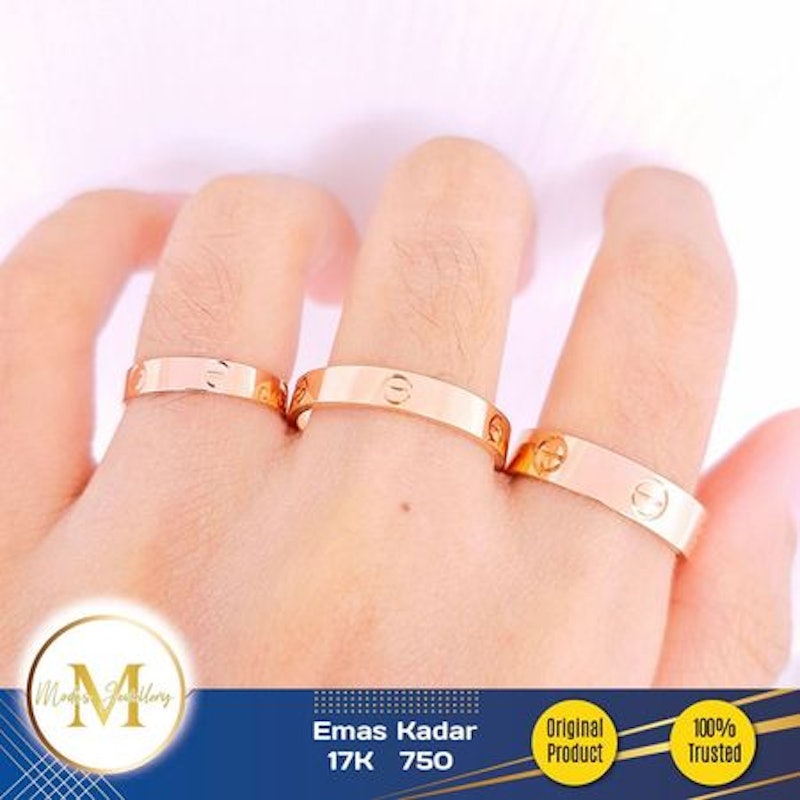 Modis Jewellery Mur Rosegold Emas 17k 750 3