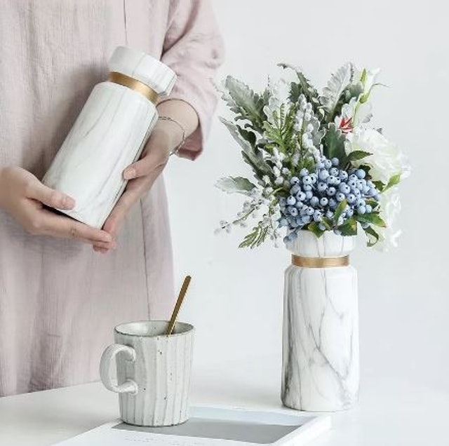  White Flower Vase VKP 