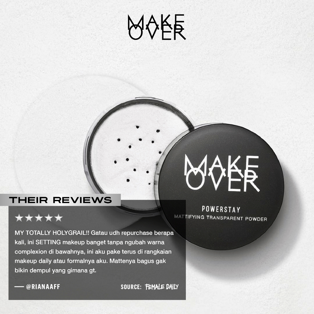 Make Over Powerstay Mattifying Transparent Powder 