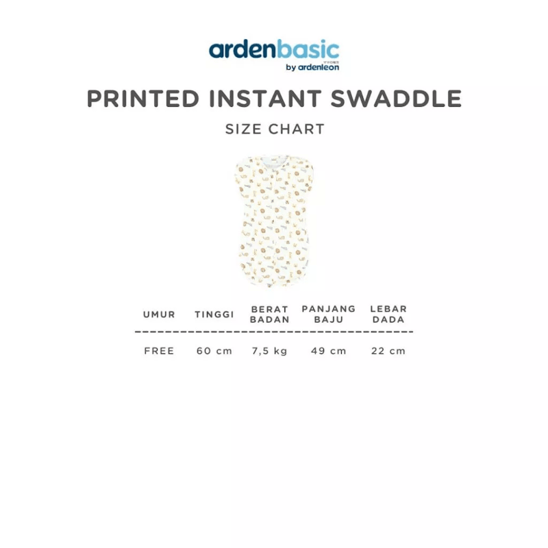 Ardenleon ArdenBasic Printed Instant Swaddle 4