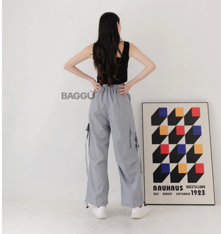BAGGU Cargo Pants Jennie Grey 5